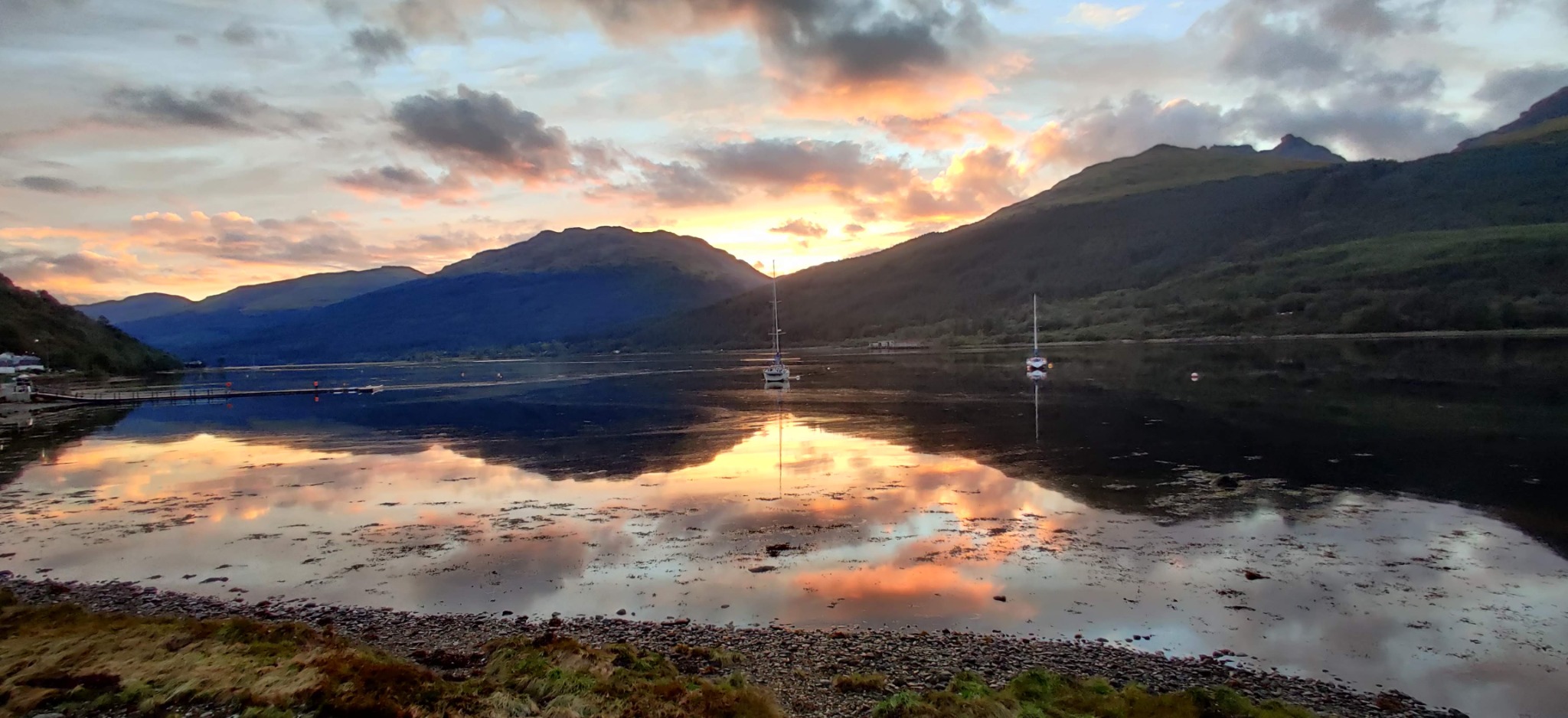 Loch Long sunset near Tarbet